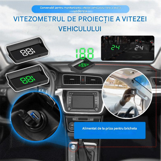 🚗Afișaj HUD în mașina dvs.|Proiecție GPS HD|Viteză în timp real și conducere mai sigură