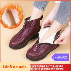 🏆【35-41】Cizme de gleznă din piele naturală antiderapante pentru femei italiene făcute manual