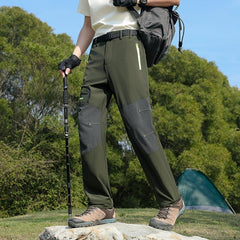 🔥🔥【vânzător de succes】Pantaloni de drumeție Softshell pentru bărbați, toamnă/iarnă - uscare rapidă, elastici, respirabili, rezistenți la vânt