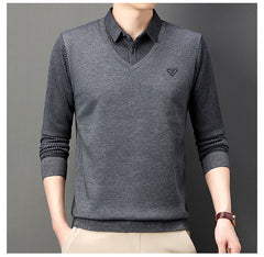 🔥M-4XL🔥Top cald pentru bărbați din cașmir premium, din două piese, all-in-one