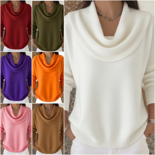 Reducere 50% 🔥🌷【S-3XL】⛄✨ Bluză nouă de toamnă-iarnă, monocromă, pentru femei