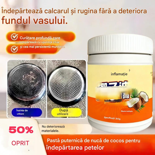 🔥 Cremă de curățare multifuncțională pentru uz casnic, pentru îndepărtarea uleiului, ruginii și calcarului.