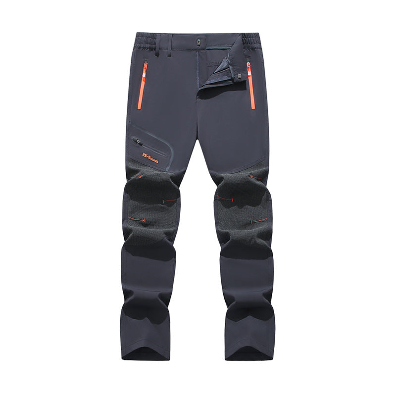 🔥🔥【vânzător de succes】Pantaloni de drumeție Softshell pentru bărbați, toamnă/iarnă - uscare rapidă, elastici, respirabili, rezistenți la vânt