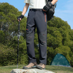 🔥🔥【vânzător de succes】Pantaloni de drumeție Softshell pentru bărbați, toamnă/iarnă - uscare rapidă, elastici, respirabili, rezistenți la vânt