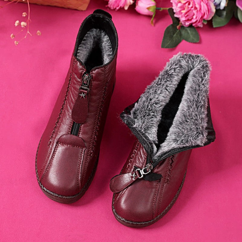 🏆【35-41】Cizme de gleznă din piele naturală antiderapante pentru femei italiene făcute manual