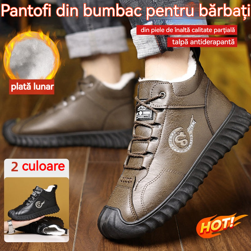 💥50% reducere🔥 Pantofi sport din bumbac pentru bărbați, călduroși, de iarnă