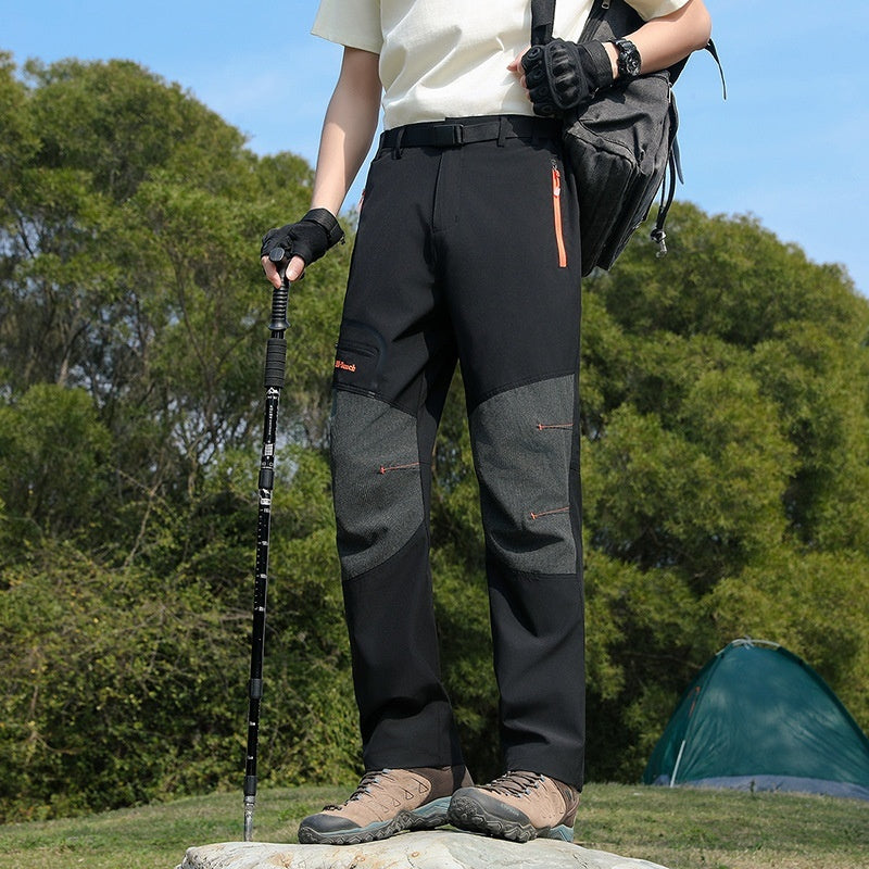 🔥🔥【vânzător de succes】Pantaloni de drumeție Softshell pentru bărbați, toamnă/iarnă - uscare rapidă, elastici, respirabili, rezistenți la vânt