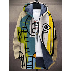 【S-4XL】 Haină bărbatitoare de toamnă-iarnă pentru timp liber, confecționată din lână groasă și catifea