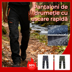 🔥🔥【vânzător de succes】Pantaloni de drumeție Softshell pentru bărbați, toamnă/iarnă - uscare rapidă, elastici, respirabili, rezistenți la vânt