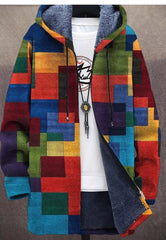 【S-4XL】 Haină bărbatitoare de toamnă-iarnă pentru timp liber, confecționată din lână groasă și catifea