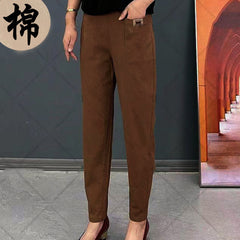 🔥👖【M-6XL】Mamele de vârstă mijlocie și în vârstă, de dimensiuni mari, casual, lejere, în stil nou, poartă pantaloni harem.