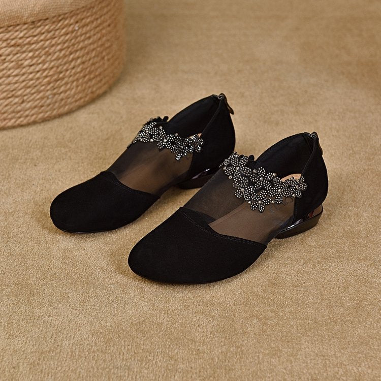 🔥【35-41】🏆✨Tocuri noi din plasă goală cu talpă moale pentru femei