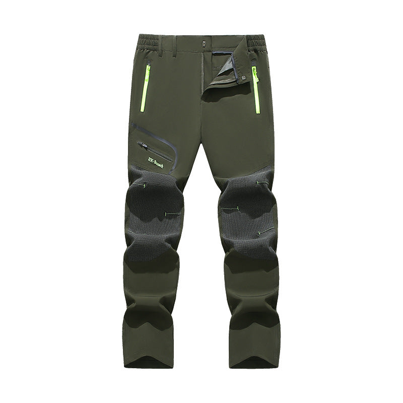 🔥🔥【vânzător de succes】Pantaloni de drumeție Softshell pentru bărbați, toamnă/iarnă - uscare rapidă, elastici, respirabili, rezistenți la vânt