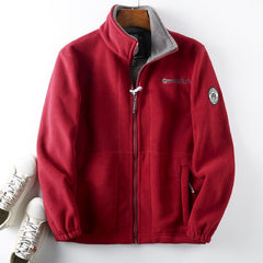 🔥【S-3XL】Palton cald de bumbac casual pentru bărbați, jachetă din lână pe două fețe